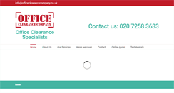 Desktop Screenshot of officeclearancecompany.co.uk